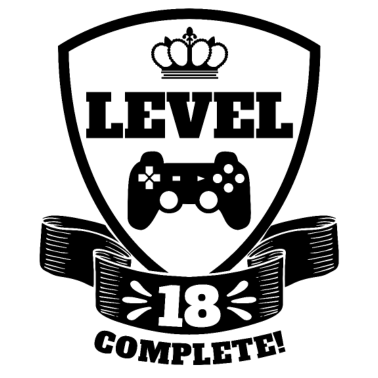 Motiv 18. Geburtstag Mann Frau Level 18 Jahre Videospiel