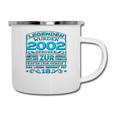 Geburtstag Geschenk Mann Emaille Tasse - 18. Geburtstag Junge Mädchen Mann Frau
