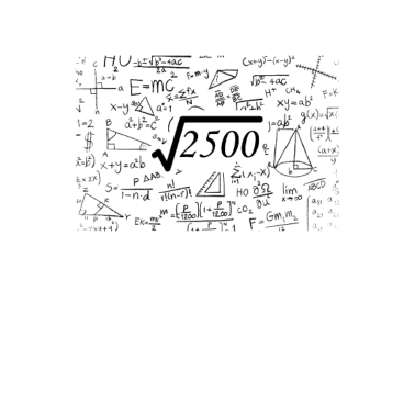 Motiv 50. Geburtstag Mann Frau Wurzel 2500 =50 Jahre alt