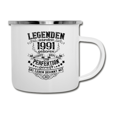 Geburtstag Geschenk Mann Emaille Tasse - 30. Geburtstag Geschenkideen für Männer und Frauen
