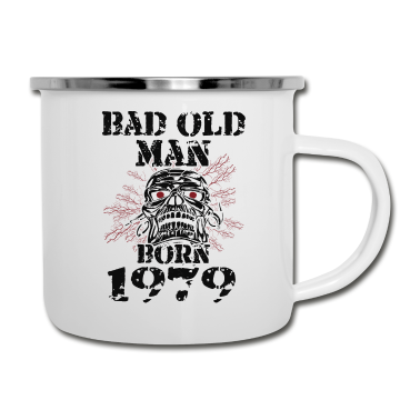 Geburtstag Geschenk Mann Emaille Tasse - Alter Mann 1979 Geboren Geburtstag