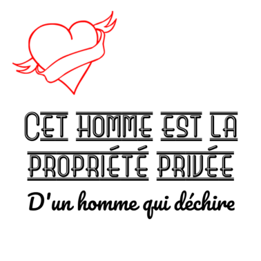 Motiv Dieser Mann ist das Eigentum eines Mannes, der zerreißt