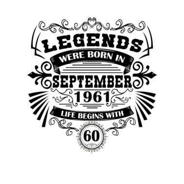 Motiv September 1961 Geburtstag Vintage Mann Frau