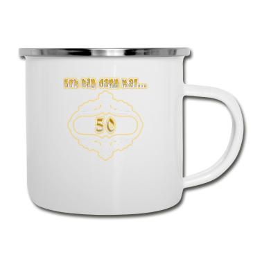 Geburtstag Geschenk Mann Emaille Tasse - 50. Geburtstag Geschenkidee Männer Frauen Funny