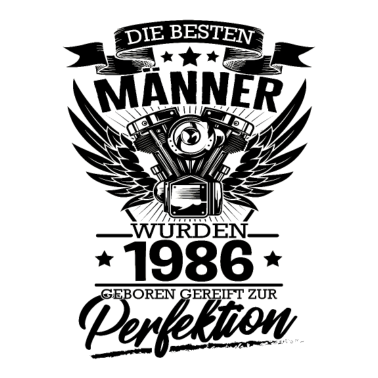Motiv Geburtstag 1986 Männer Motor Auto Tuning