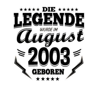 Motiv August 2003 Geburtstag Legende