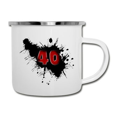 Geburtstag Geschenk Mann Emaille Tasse - 40. Geburtstag