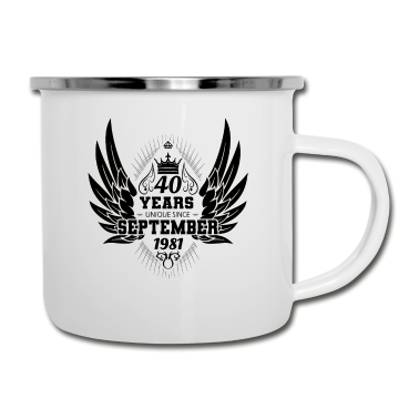 Geburtstag Geschenk Mann Emaille Tasse - 40. Geburtstag Geschenke für Frauen und Männer