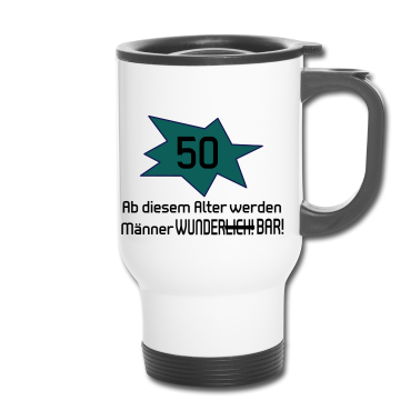 Geburtstag Geschenk Mann Thermobecher - 50. Geburtstag Mann