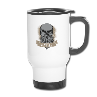 Geburtstag Geschenk Mann Thermobecher - Bart Totenkopf Barber Geschenk Geburtstag Mann