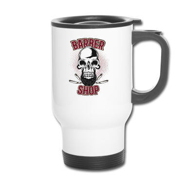Geburtstag Geschenk Mann Thermobecher - Bart Totenkopf Barber Geschenk Geburtstag Mann