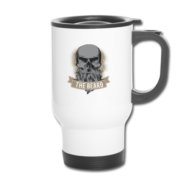 Geburtstag Geschenk Mann Thermobecher - Bart Totenkopf Barber Geschenk Geburtstag Mann