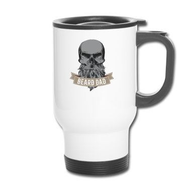 Geburtstag Geschenk Mann Thermobecher - Bart Totenkopf Barber Geschenk Geburtstag Mann