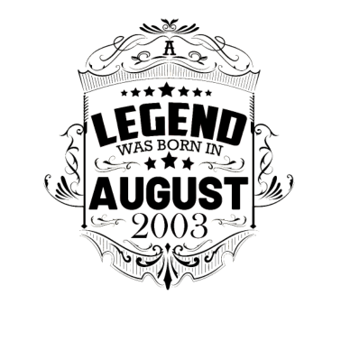 Motiv Jahrgang 2003 August 18. Geburtstag Männer Frauen