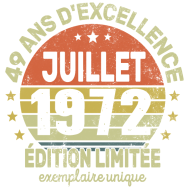 Motiv 49 Jahre Geburtstag Mann Frau im Juli 1972