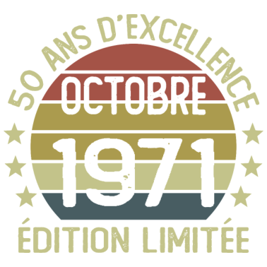 Motiv 50 Jahre Geburtstag Mann Frau im Oktober 1971