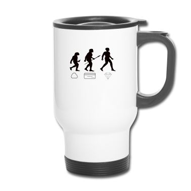 Geburtstag Geschenk Mann Thermobecher - Evolution Mann Männer Geschenke Evolution