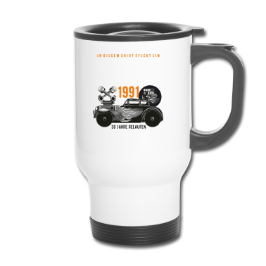 Geburtstag Geschenk Mann Thermobecher - 30. Geburtstag Mann Oldtimer Jahrgang 1991