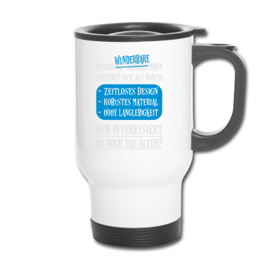 Geburtstag Geschenk Mann Thermobecher - 60. Geburtstag Alter Egal Männer Sprüche Geschenk