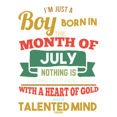 Motiv Juli Geburtstag Junge Mann Spruch