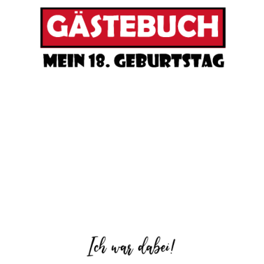 Motiv 18.Geburtstag Mann Frau Junge Mädchen Geschenkidee