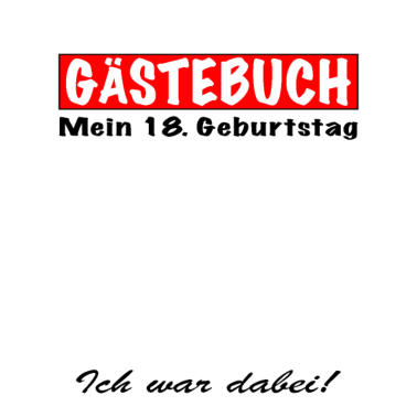 Motiv 18. Geburtstag volljährig 18 Jahre Gästebuch Mann