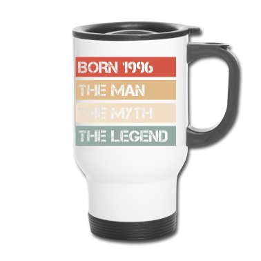 Geburtstag Geschenk Mann Thermobecher - Jahrgang 1996 Mann Mythos Legende