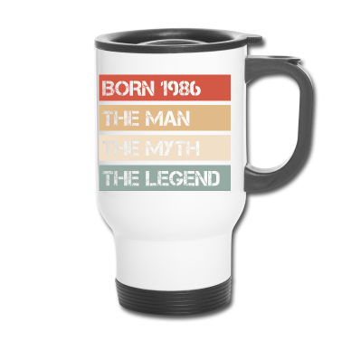 Geburtstag Geschenk Mann Thermobecher - Jahrgang 1986 Mann Mythos Legende