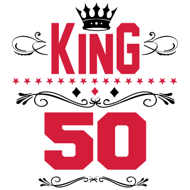 Motiv Geburtstag King 50 Mann Birthday Krone König Fun