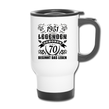 Geburtstag Geschenk Mann Thermobecher - 70. Geburtstag Jahrgang 1951 Männer Frauen