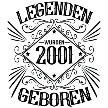 Motiv 20. geburtstag jahrgang 2001 Mann Frau