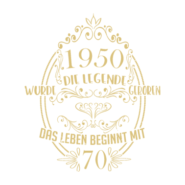 Motiv 70 Geburtstag für Männer und Frauen Vintage