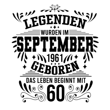 Motiv September 1961 Geburtstag Geschenke Männer Frauen