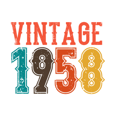 Motiv BORN IN 1958 Geburtstag Geschenk Vintage Männer