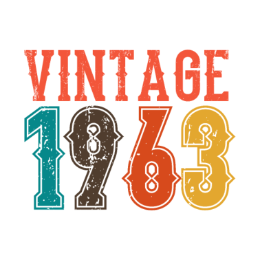 Motiv BORN IN 1963 Geburtstag Geschenk Vintage Männer