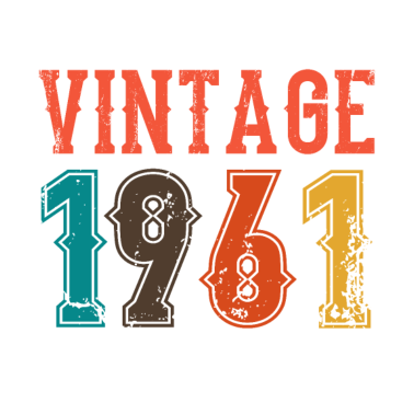 Motiv BORN IN 1961 Geburtstag Geschenk Vintage Männer