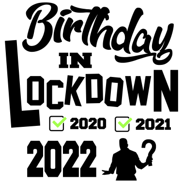 Motiv Mann Lockdown Birthday 2022 Sprüche Geburtstag