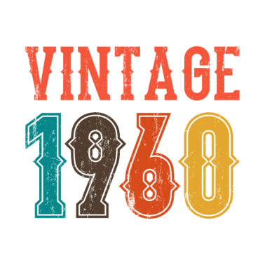 Motiv BORN IN 1960 Geburtstag Geschenk Vintage Männer