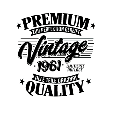 Motiv Jahrgang 1961 Geburtstag Männer und Frauen