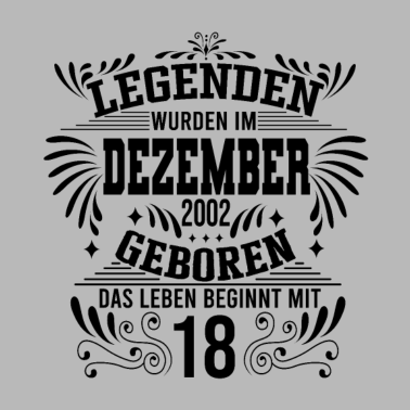 Motiv Dezember 2002 18 Geburtstag Männer Frauen