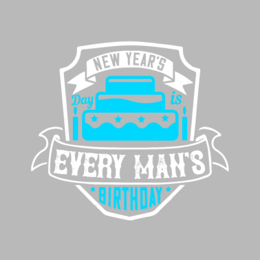 Motiv Der Neujahrstag ist der Geburtstag eines jeden Mannes