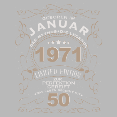 Motiv 50 Geburtstag mann mythos legende januar 1971