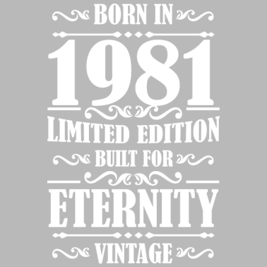 Motiv 40.Geburtstag Mann Retro 1981 Geschenk