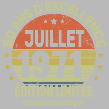 Motiv 50 Jahre Geburtstag Mann Frau im Juli 1971