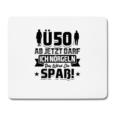 Geburtstag Geschenk Mann Mousepad - 50 Geburtstag Mann
