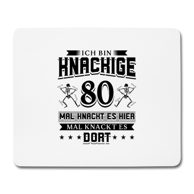 Geburtstag Geschenk Mann Mousepad - 80 Geburtstag Mann