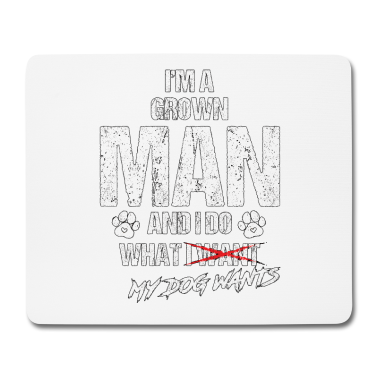 Geburtstag Geschenk Mann Mousepad - Hund Geschenk