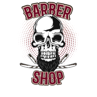 Motiv Bart Totenkopf Barber Geschenk Geburtstag Mann