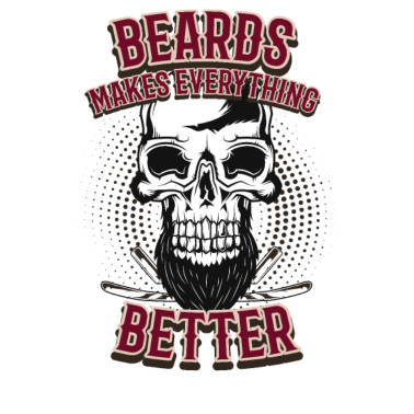 Motiv Bart Totenkopf Barber Geschenk Geburtstag Mann