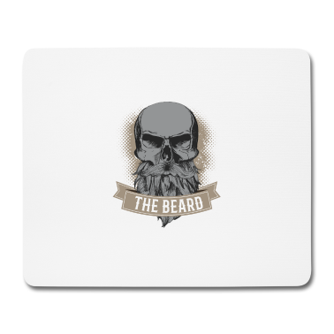 Geburtstag Geschenk Mann Mousepad - Bart Totenkopf Barber Geschenk Geburtstag Mann